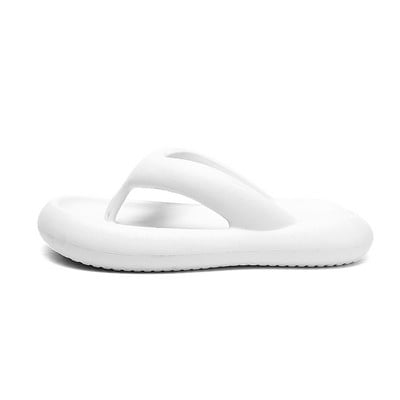 Dámske žabky s mäkkou podrážkou z EVA materiálu, letné plážové žabky, protišmykové, v tvare oblaku, dámske hrubé šľapky na platforme s klipovou špičkou