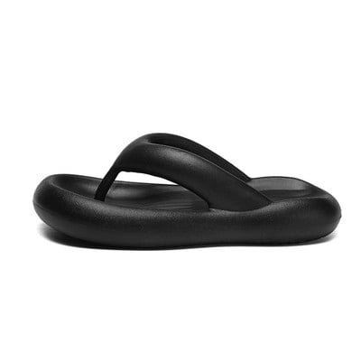 Dámske žabky s mäkkou podrážkou z EVA materiálu, letné plážové žabky, protišmykové, v tvare oblaku, dámske hrubé šľapky na platforme s klipovou špičkou