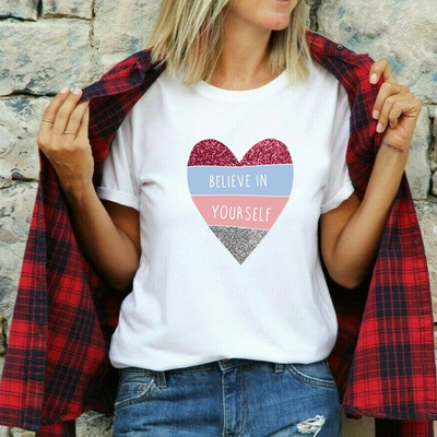 Naiste 2022. aasta moesärk Harajuku suvine T-särk paarile vabaaja koomiksite armastustrükiga lühikeste varrukatega T-särk