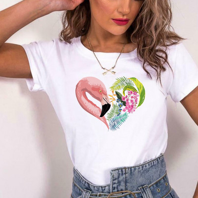 Naiste 2022. aasta moesärk Harajuku suvine T-särk paarile vabaaja koomiksite armastustrükiga lühikeste varrukatega T-särk