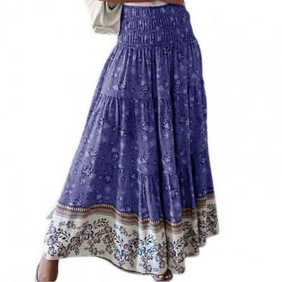 Fuste lungi de plajă boeme sexy pentru femei 2021, primăvară, vară, talie înaltă, casual, fustă maxi boemă, roz, pentru femei, mărime mare 3xl