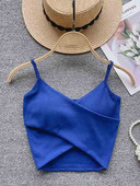 Ebaregulaarsed vabaaja sportlikud camisole naiste rihmad, soliidne mood 2023 Y2K, elegantsed naiste šikid õhukesed püksid