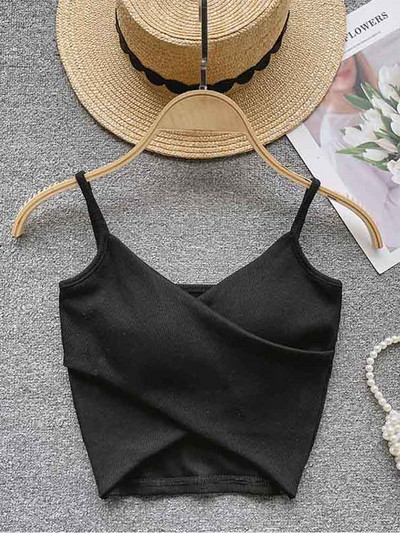 Ebaregulaarsed vabaaja sportlikud camisole naiste rihmad, soliidne mood 2023 Y2K, elegantsed naiste šikid õhukesed püksid