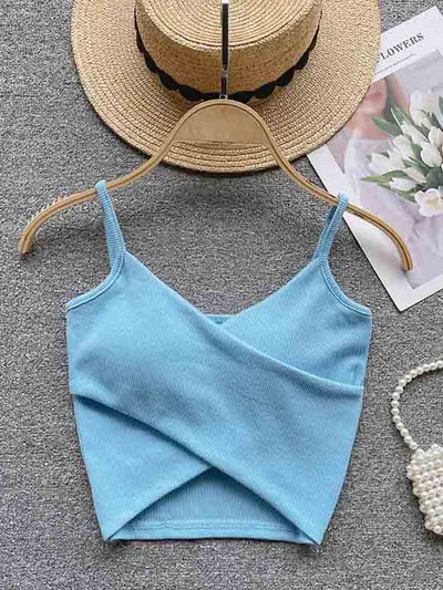 Ebaregulaarsed vabaaja sportlikud camisole naiste rihmad, soliidne mood 2023 Y2K, elegantsed naiste šikid õhukesed püksid