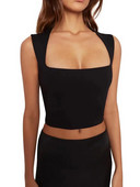 Sügavad kandilised kraega vestid 2023. aasta suvised uusmoodsed seksikad naiste ülaosad, sling Vest Camis