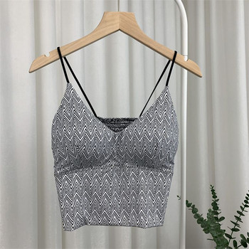 Σχεδιαστής Y2k Tops Camisole για Γυναικεία Κορεάτικη μόδα Leopard Crop Κορσές Σέξι τανκ τοπ Κοκέτα Καλοκαιρινό Ice Silk Padded