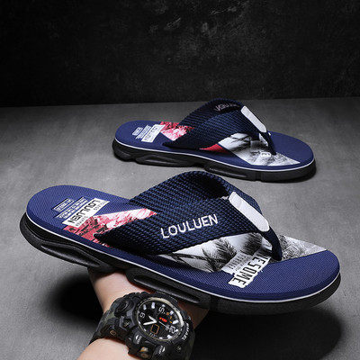 Papuci pentru bărbați de înaltă calitate, papuci de plajă de vară, papuci pentru bărbați, ocazionali, respirabili, Chanclas Hombre