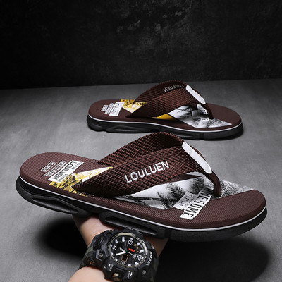 Papuci pentru bărbați de înaltă calitate, papuci de plajă de vară, papuci pentru bărbați, ocazionali, respirabili, Chanclas Hombre