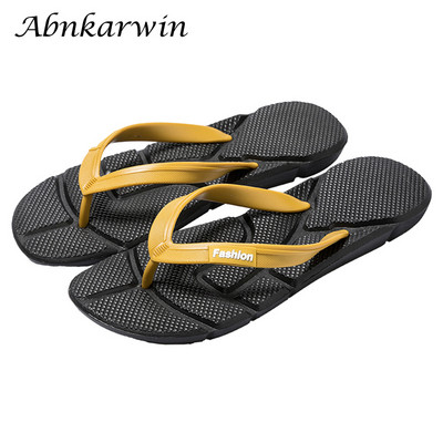 Vasaras gaismas EVA Vīriešu čības Mājas Chanclas Hombre Flip Flop iekštelpās Infradito Uomo Japonki House Slipper Room 6 Color