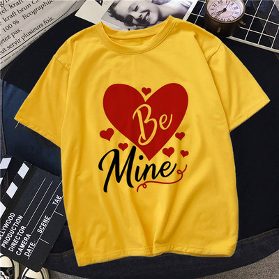 Νέο Happy Valentine`s Day Κόκκινη καρδιά γραφικά γυναικεία μπλουζάκια Μαύρο Harajuku μόδας κοντό μανίκι δώρο ρούχων σε μεγάλο μέγεθος S-xxl