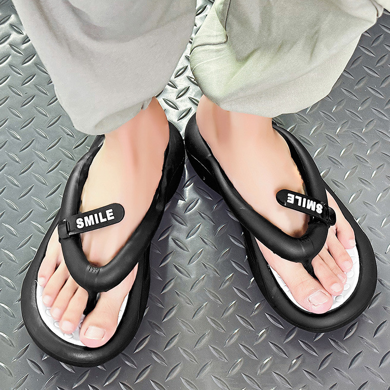 Pantofi de plajă de vară 2024 pentru bărbați, papuci de interior, exterior, moale, EVA, talpă groasă, cupluri, pantofi cu platformă de stradă, pantofi de modă pentru bărbați