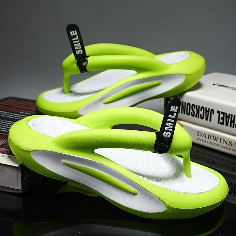 Pantofi de plajă de vară 2024 pentru bărbați, papuci de interior, exterior, moale, EVA, talpă groasă, cupluri, pantofi cu platformă de stradă, pantofi de modă pentru bărbați