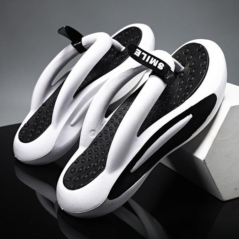 Pantofi de plajă de vară 2024 pentru bărbați, papuci de interior, exterior, moale, EVA, talpă groasă, cupluri, pantofi cu platformă de stradă, pantofi de modă pentru bărbați