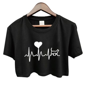 Seeyoushy 2023 Casual γυναικείες μπλούζες ECG Love Heart Print Αστείο μπλουζάκι Γυναικείο καλοκαιρινό Harajuku Femme T-shirt Αισθητικά ρούχα