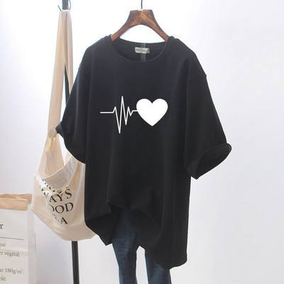 2024 suvine uus naiste lühikeste varrukatega lõhkeaine lahtine puuvillane valge t-särk naiste t-särk