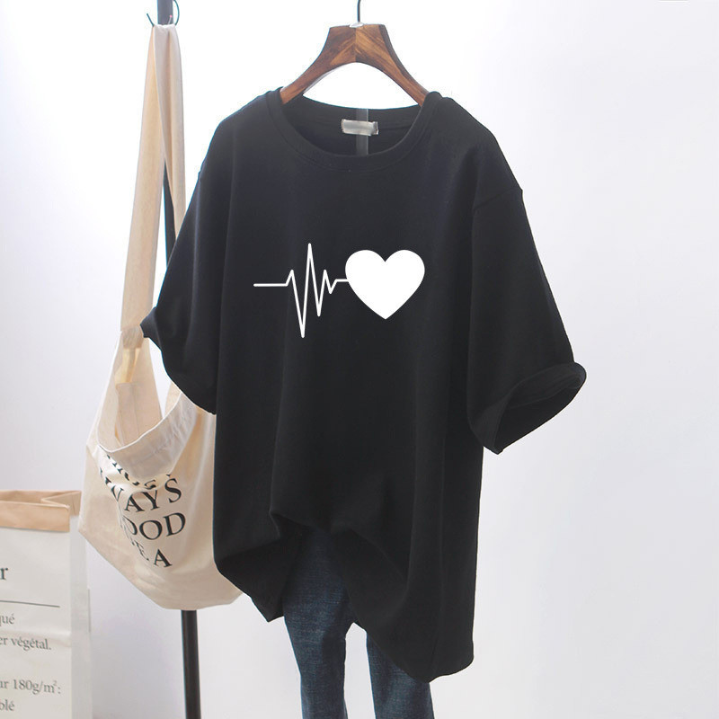 2024 suvine uus naiste lühikeste varrukatega lõhkeaine lahtine puuvillane valge t-särk naiste t-särk