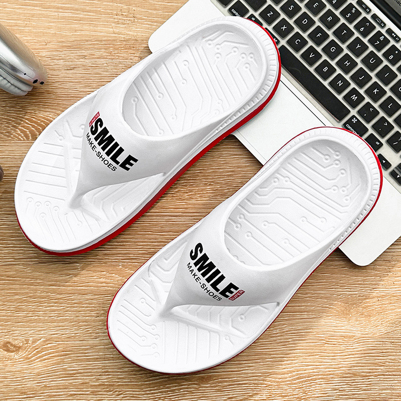 Férfi mosolygós papucsok Férfi Eva papucsok Könnyű nyári női tangaszandálok Divatos uniszex csúszdák csúszásmentes férfi papucsok