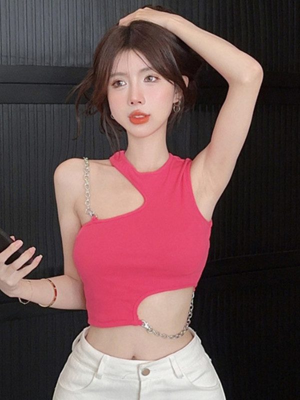 Tricou neregulat pentru femei cu mânecă scurtă, vară, slim, cămăși casual, pulovere pentru femei, tricou de bază, haine Y2k, îmbrăcăminte de stradă, crop tops