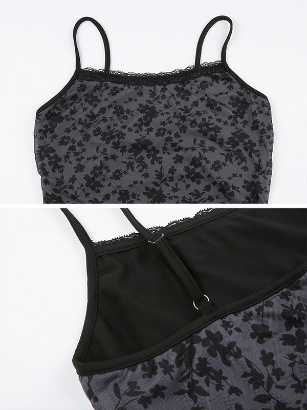 HEYounGIRL Vintage Y2K ljetne duge haljine u stilu Grunge Streetwear Široka haljina s naramenicama, retro kostim, moda 2000-ih