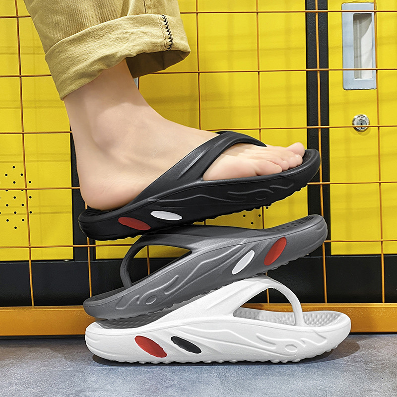 Papuci pentru tineret de vară mărime mare, bărbați, masaj, anti-alunecare, șlapi rece, exterior, sandale respirabile, cu talpă groasă