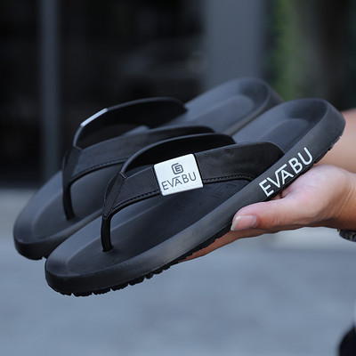 Augstas kvalitātes zīmola karstā izpārdošana Flip Flops Vīriešu vasaras pludmales čības Vīriešu modes elpojošas ikdienas vīriešu čības vasaras brīvdabai