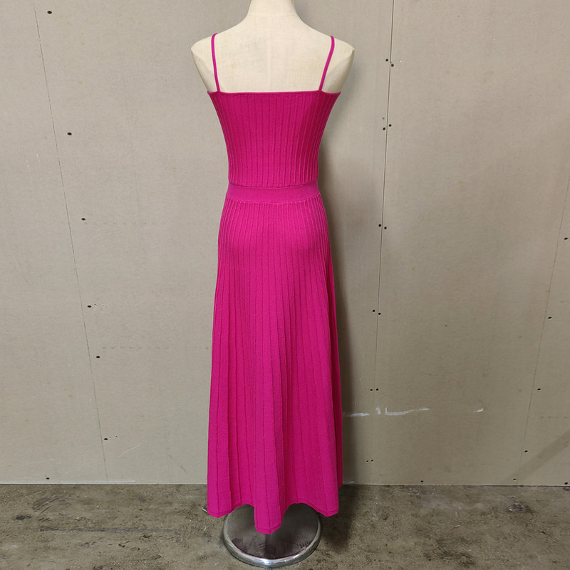 Kootud plisseeritud pikk kleit kõrge vöökohaga Midi Sling Elegantne varrukateta kollane kleit Naiste tänavarõivad, must kehakleit