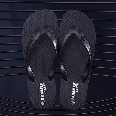 Flip-flops Papuci Bărbați Moda de vară Casual Anti-alunecare cuplu Flip-flops Respirabil Plajă Culoare uni Panpuș confortabil