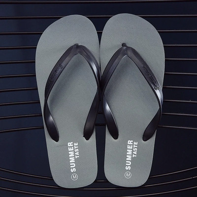 Flip-flops Papuci Bărbați Moda de vară Casual Anti-alunecare cuplu Flip-flops Respirabil Plajă Culoare uni Panpuș confortabil