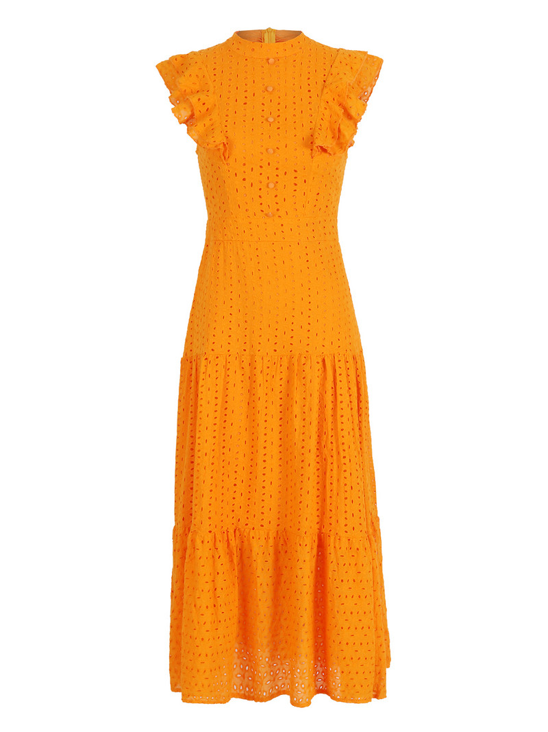 Boheemlane, soliidne õõnes, elegantne naiste kleit kaelaga, lendav varrukas, nööbiga pikk kleit, suvine šikk vabaaja naiste rannariided