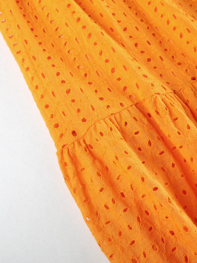 Boheemlane, soliidne õõnes, elegantne naiste kleit kaelaga, lendav varrukas, nööbiga pikk kleit, suvine šikk vabaaja naiste rannariided