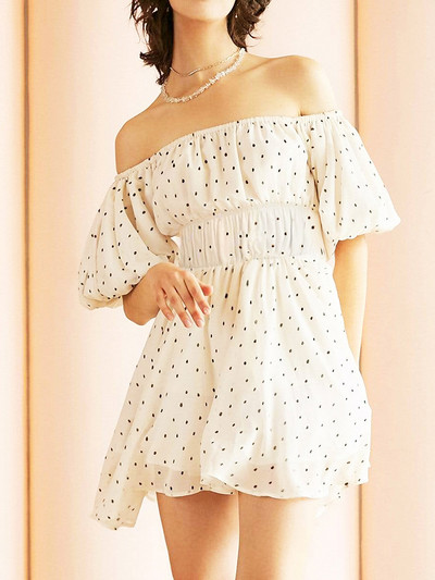 Mini rochie cu imprimeu floral pentru femei la modă nouă, de vară, cu mânecă lungă, cu decolteu în V adânc, cu talie înaltă, rochie în linie A, stil de stradă, oferta caldă S-XL