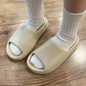Bebealy New Fashion Papuci pentru femei Papuci de plajă clasici Vara 2024 Sandale moi pentru femei Pantofi unisex pentru acasă Tobogani de baie pentru femei