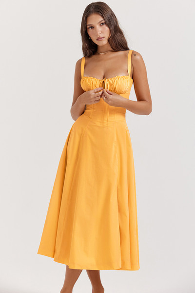 Suninheart Rochii de vară cu imprimeuri florale pentru femei, dulci, elegante, rochie midi de vacanță, lejer, rochii albastre cu dantelă, 2023