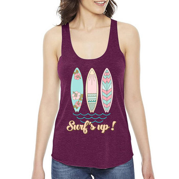 Beach Print Tank Top για Γυναικεία Ρούχα Κορεάτικη μόδα Ρούχα Καλοκαιρινά μπλουζάκια Γυναικεία Racerback Tank Tops Ρούχα ταξιδιού