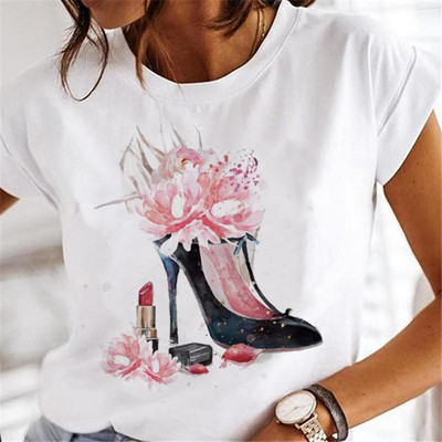 Tricouri Femei 2022 Îmbrăcăminte Vin dulce Imprimat Fată Anii 90 Imprimare Desene Animate Haine Tricou grafic Top Damă Imprimare Tricou Femeie