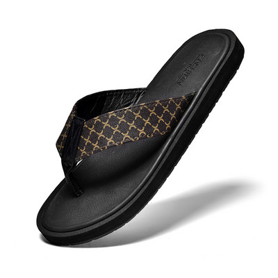 Uued suvised nahast sussid Meeste plätud Rannasandaalid Libisemiskindlad vabaajajalatsid Meeste siseruumides olevad jalanõud