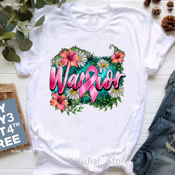 Breast Cancer Awareness T-shirt Γυναικείο μπλουζάκι ροζ ψηλά παπούτσια Γυναικείο καλοκαιρινό κοντομάνικο T-shirt Γυναικείο Dropshipping