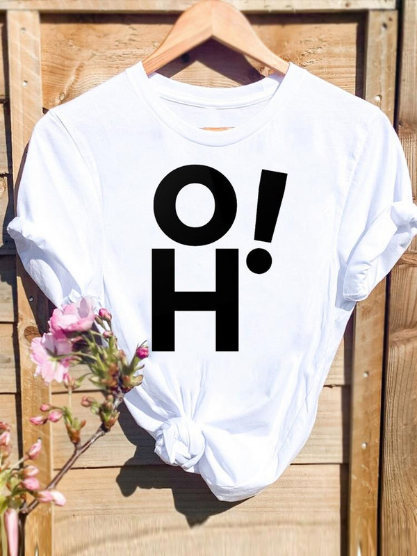 levél édes trend aranyos Ruházat Grafikus póló rövid ujjú nyakkivágással divat T Top Print Női Rajzfilm ing Női pólók