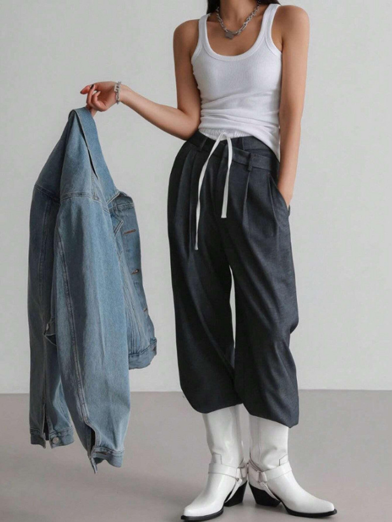 Nyári divat utcai női, négyszögletes gallér, széles pántok, fitnesz felső, egyszínű, lélegző, hideg mellény felsők, női