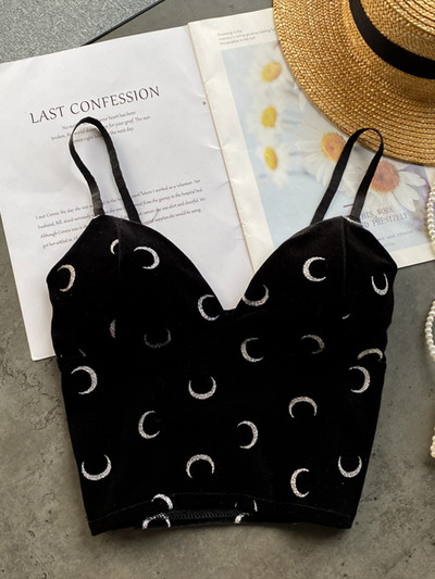 Naiste retro-veluurrihmaga topid suvised V-kaelusega, varrukateta, seljata õhuke, šikk printiga seksikas õlgadeta lühike kaamis