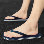 Papuci de vară pentru bărbați Flip-flops pentru bărbați Pantofi de plajă Pantofi ușoare de aer liber cu vârf deschis pentru bărbați Pantofi de interior Pantofi de bărbați casual EVA