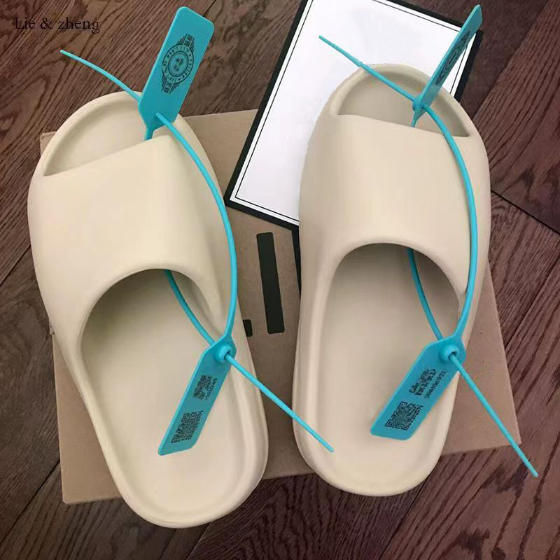 Uued suvised tossud naistele meestele, paksu põhjaga platvormiga libisevad pehmed EVA õõnsad unisex spordisandaalid vabaaja rannajalatsid