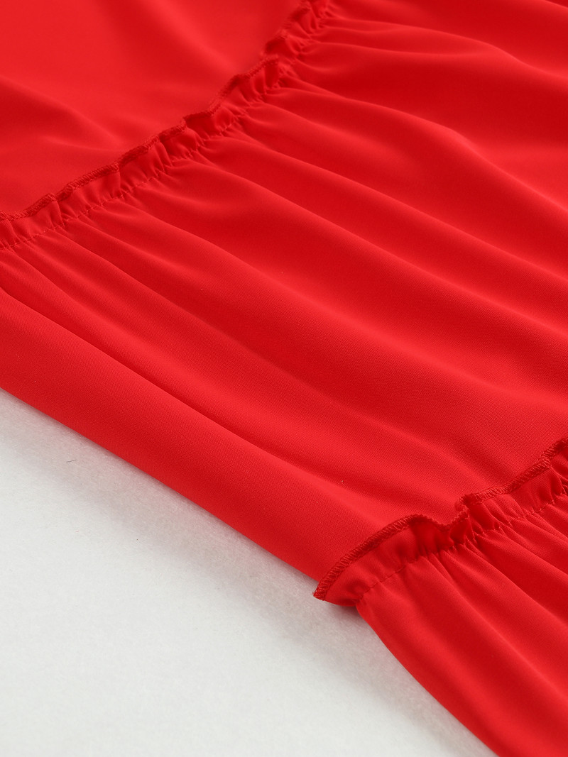 2024. aasta naiste V-kaelusega ühes tükis kleit rihmaga seljata kaarega rannariided Naiste peokleidid vabaajarõivad, moodne pikk kleit