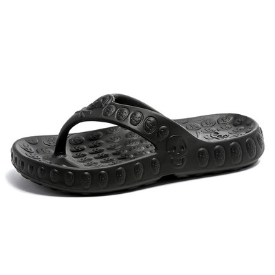 Δημιουργικές σαγιονάρες κρανίου καλοκαιρινές ανδρικές παντόφλες καινοτομία τσόκαρα για εξωτερικούς χώρους Σανδάλια παραλίας Ανδρικά σαγιονάρες εσωτερικού χώρου στο σπίτι Παπούτσια 38-45