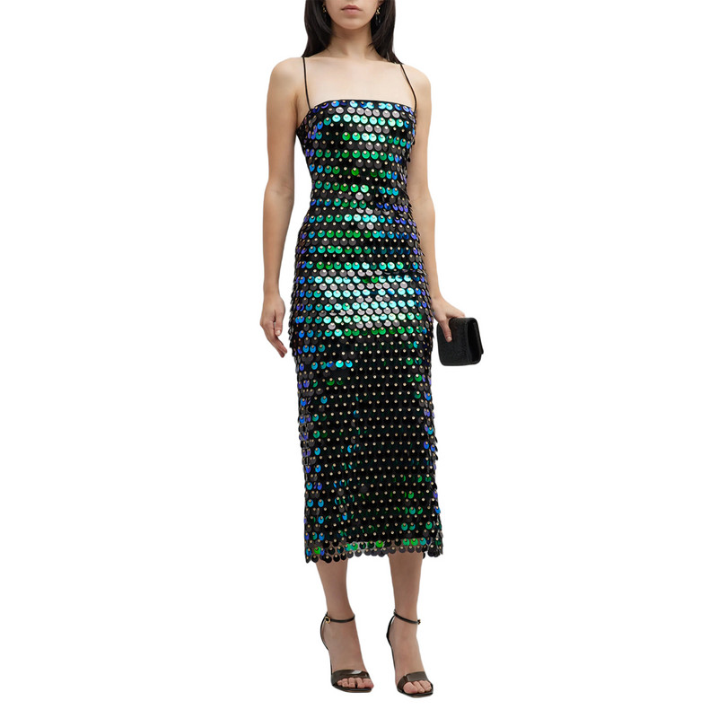 Luksuslik spagetirihm varrukateta kokteilikleit Naiste litrid kõhnad kleidid suvised seljataga peokleitid, tänavarõivad