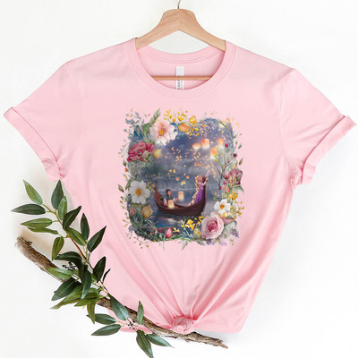 Vintage printsessi lillelised T-särgid naistele Riided Puhkus Vintage lühikeste varrukatega suvine tee Kawaii ülevaated Paljud riided Kevad