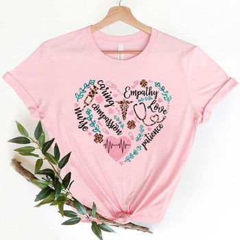 Love Nurse T Shirt for Women Nurse Emergency Room Gift Cute Er Nurse Tee Дамско облекло Горнища Подарък за деня на майката Y2k