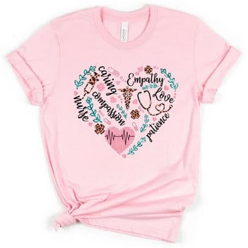 Love Nurse T Shirt for Women Nurse Emergency Room Gift Cute Er Nurse Tee Дамско облекло Горнища Подарък за деня на майката Y2k