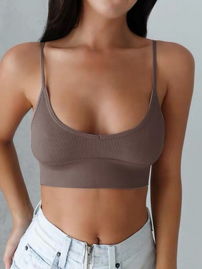 Ženske majice bez rukava i majice Ljetne pletene rebraste fitness majice bez rukava Vintage Harajuku korzet Elegantna osnovna tuba majica Seksi majica s prsima