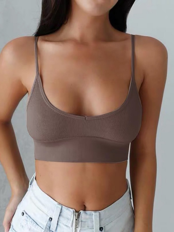 Ženske majice bez rukava i majice Ljetne pletene rebraste fitness majice bez rukava Vintage Harajuku korzet Elegantna osnovna tuba majica Seksi majica s prsima